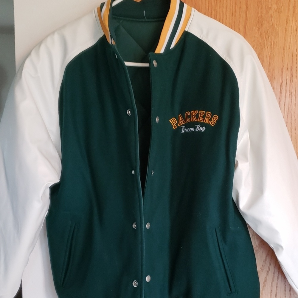 Juniors Green Bay Packers Letterman's Jacket
